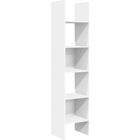 Maison Exclusive - Estantería librería madera contrachapada blanc (1/5)