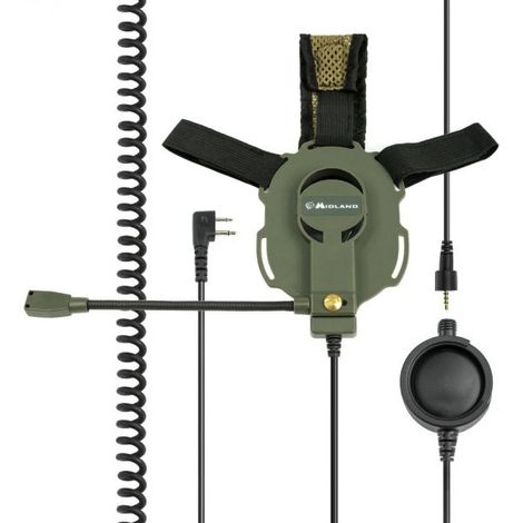 Midland BOW M-EVO cuffia PTT e microfono - C1046.03 (ATTACCO KENWOOD)