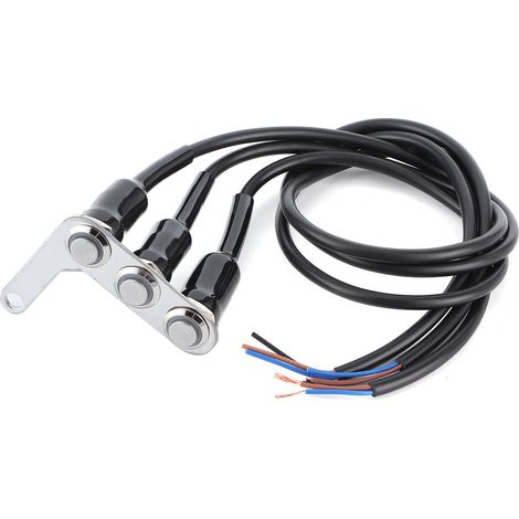 Motorrad-Lenkerschalter, wasserdichter Druckknopf-Ersatzteil für Scheinwerfer, Hupe und Blinker.
