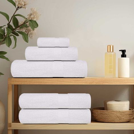 vidaXL Asciugamani FROGN 2 pz Bianco 100x200 cm 360 g/m²
