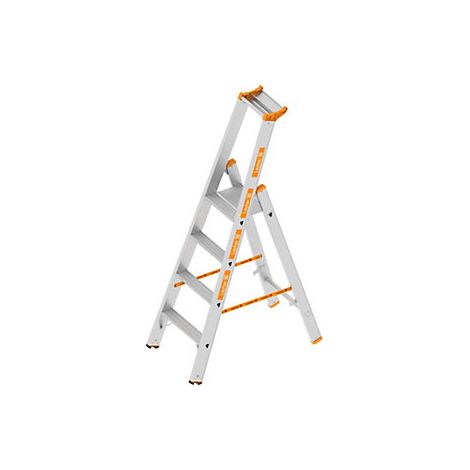 Escalera tipo tijera  acceso por un lado  4 peldaños incl