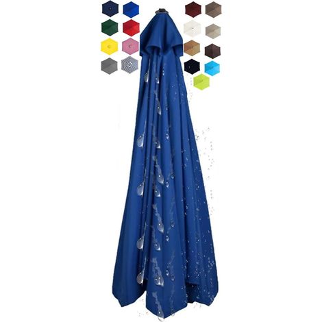 Auvent de Remplacement pour Parasol de Terrasse Toile de Rechange pour Parasol, Toile de Parasol, Toile Parasol 8 Baleines 3 mètres, Toile Parasol 6 Baleines 2 mètres, Toile de Parasol(@04,6 ribs/2.5m (1/5)