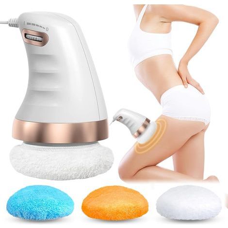 Masajeador eléctrico anticelulítico – Microvibración y microcompresión – Cojín intercambiable para abdomen y piernas – Diseño ergonómico (1/5)