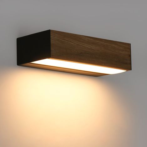 Aplique Pared Madera "VACC" - 7W - 2700K - 20cm - Blanco Cálido (1/5)