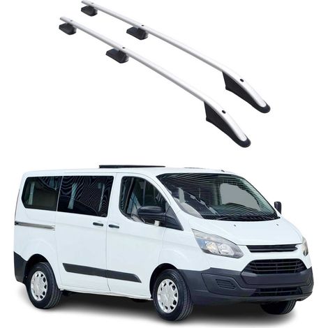 OMAC Barres de Toit longitudinales pour Ford Transit Tourneo Custom 2012-22 L1 Gris (1/5)