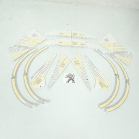 Dekorationsset Emblem Aufkleber für Scooter Peugeot 50 STREETZONE (1/2)