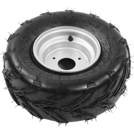 Pneu 16 x 8,7 pouces à montage intégré, résistant aux vibrations, pour VTT, UTV et karting, pneus lourds avec moyeu. (1/5)