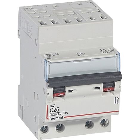 Disjoncteur Modulaire DX3 4P Courbe C 25A 45kA Auto Legrand LEG406921