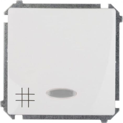 Simon Basic Kreuzverbinder mit Beleuchtung, Schnellverbinder, Weiß BMW7L.01/11