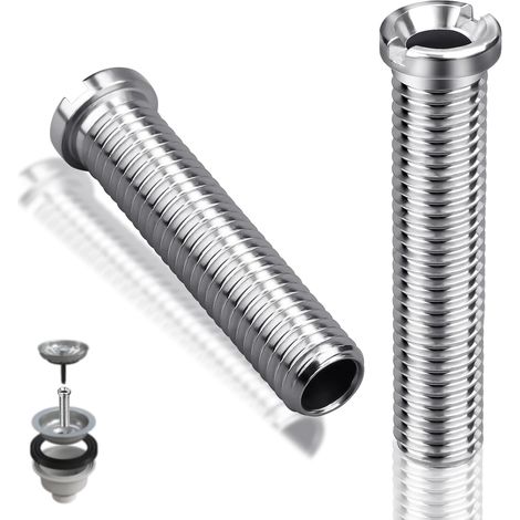2 Pcs Vis Creuse Évier M12 x 50mm, Acier Inox (1/5)