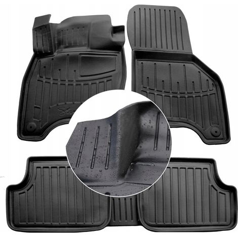 Tapis de sol et essuie-glaces en caoutchouc pour VW e-Golf 2014-2020 (canaux UD) (1/5)