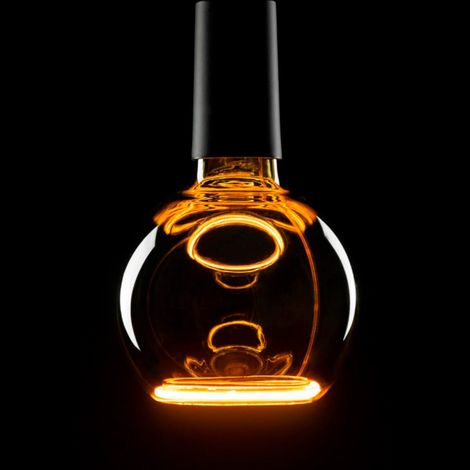 Lampadina Filamento LED E27 6W 220 lm G125 Globe Smoky Modello SEG55056 CREATIVE-CABLES 1900K Super Caldo (1/5)
