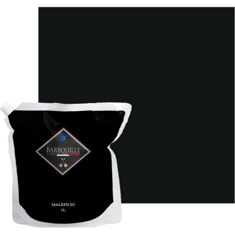 Peinture acrylique velours murs et plafonds 5L Noir Maléficio
