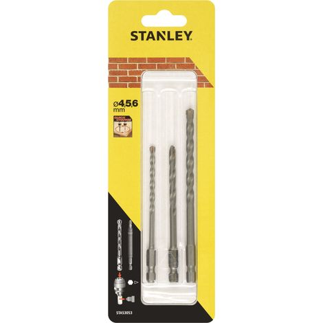 3 Steinbohrer 4, 5 und 6 mm. Sechseckige Welle STY-STA53053-XJ