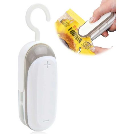 Mini machine à sceller les feuilles 2 en 1 - Scelleuse de sac - Scelleuse de sac et coupe-sacs - Scelleuse sous vide pour sacs en plastique (1/5)