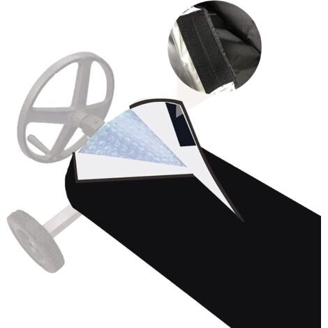 Enrouleur De Couverture Solaire Housse De Protection, Housse Enrouleur pour Protection Piscine, Imperméable Bâche Piscine en Tissu, Housse De Protection Étanche Pare-Sole Couverture 49096cm (1/5)