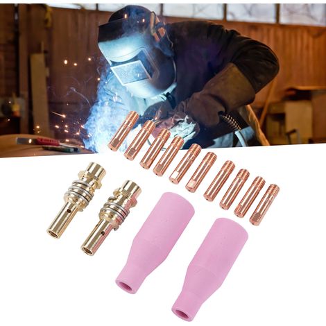 Kit d'accessoires de soudage 14 pièces, torche de soudage MIG/MAG, jeu de pointes de contact 15AK, torche de soudage Binzel (1/5)