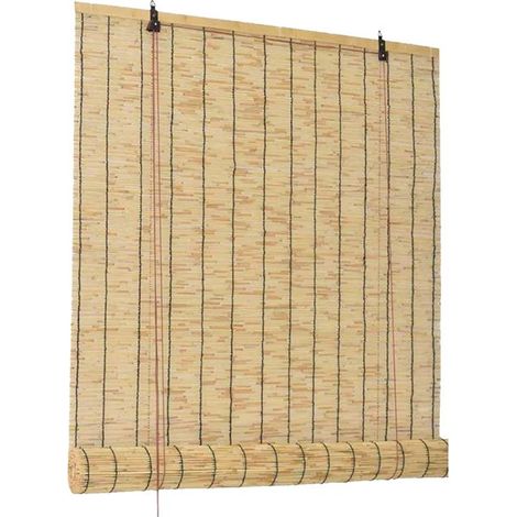Store en bambou - JUANIO - 150x200 cm - Naturel - Tamisant - Protection vie privée