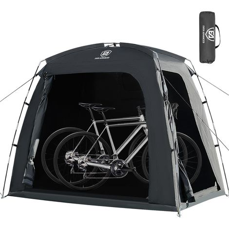 Tente pour 2-3 vélos, Garage pour vélos 200x120x165cm, Tente pour Outils PU 4000MM étanche pour vélos, Motos, Outils de Jardin, Abri pour vélos Compact et Portable pour l'extérieur (1/5)