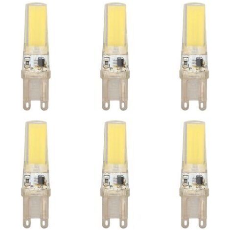 Ampoule LED G9 COB, 6 pièces, variable, professionnelle, remplacement pour lampes murales, lampes de Table, lumière blanche 220V