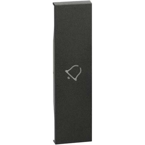 Wohnende, jetzt beleuchtbare abdeckung mit campanel-symbol 1 farbe modul schwarz kg01d (1/2)
