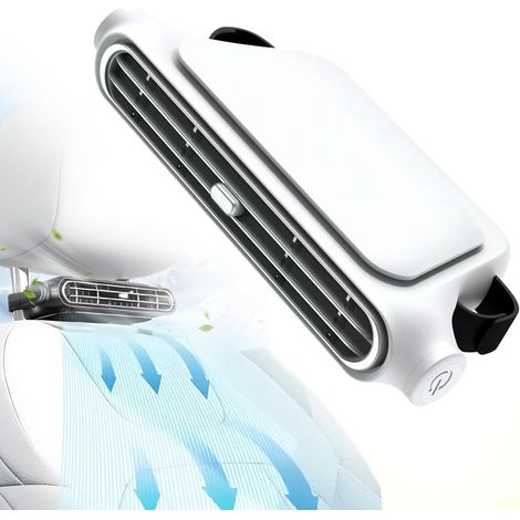 Ventilador de refrigeración para asientos de coche, ventilador para el respaldo del asiento, asientos del conductor y del pasajero, 3 velocidades. (1/5)