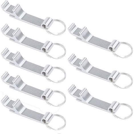 royaluxe - 8 Pcs Décapsuleur, Ouvre-bouteille, Bocal Ouvre Boîte Manuel, Gadgets de cuisine, Alliage d'aluminium Décapsuleur Porte-clés Ouvre, 6512mm (1/5)