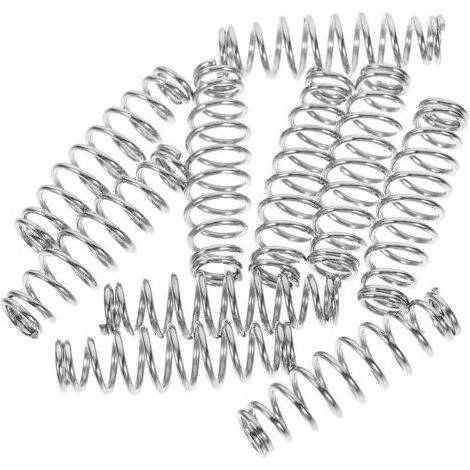 Pair 10 Ressorts de Compression en Acier Inoxydable Argenté pour Sécateurs à Main, Accessoires de Jardinage Polyvalents, Compatibles et Performants pour Printemps (1/5)