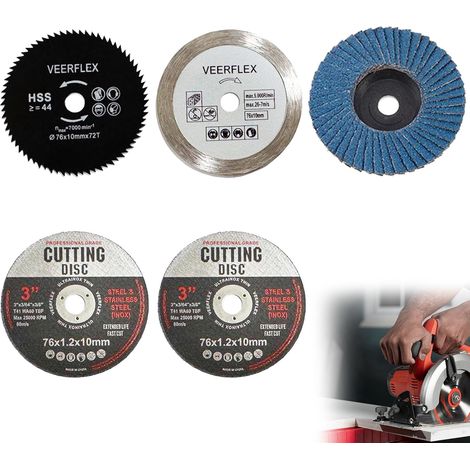10mm Angle Grinder Cutting Disc, Suitable for Metal, Stone, Wood, Plastic and Grinding (1/5)