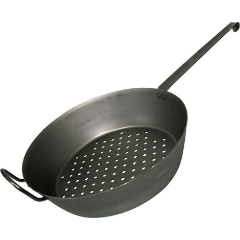 Padella per castagne in ferro Riess 32 cm
