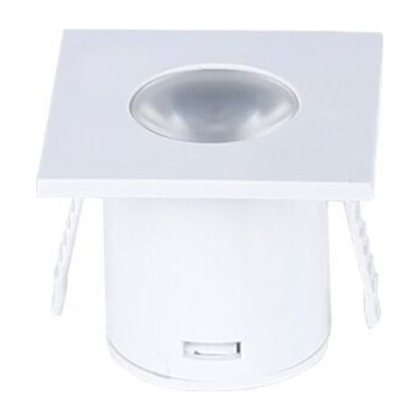 Mini Spot LED Encastrable 1W 90° Carré - Blanc Chaud / Blanc - SILUMEN (1/3)