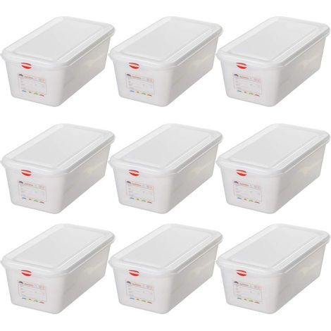 BRB 9 GN-Vorratsdose/Frischhaltebox mit Deckel GN 1/3, LxBxH 325x176x150 mm, Inhalt 6 Liter