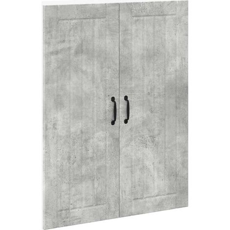 Meubles de Rangement,Armoire de cuisine avec étagère Gris béton 80 x 31 x 100 cm CFW870991 (1/5)