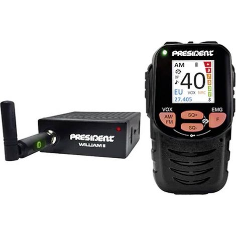 President WILLIAM II, AM/FM 40375 Radio ricetrasmittente CB