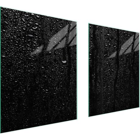 GLASSCHUTZPLATTE FÜR HERD 85x52 SCHWARZ (1/5)