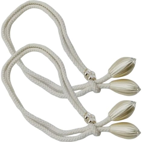 Attache Rideau - Corde Réglable Pour Voile D'ombrage - Style A - Lot De 2