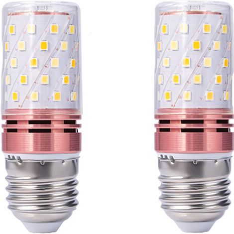 Lot de 2 ampoules LED E27 12W – Lumière blanche 6000K – 100Lm/W – Idéal pour lampes de bureau et lampes de table (1/5)