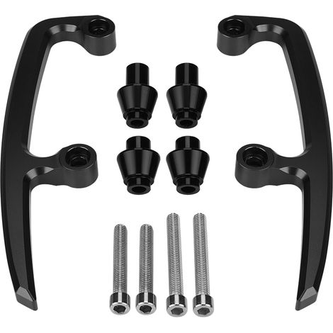 Poignée passager arrière en aluminium CNC pour Kawasaki Z650 2017-2018, barre de maintien noire, kit de rail de siège