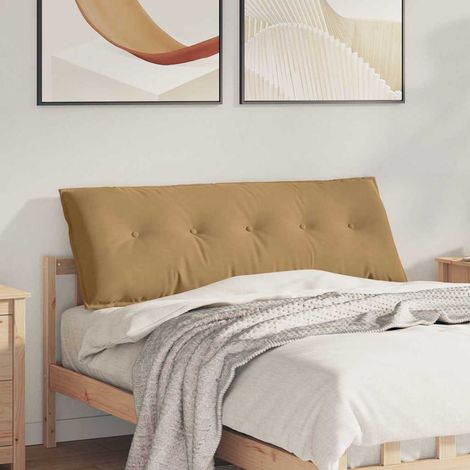 Rückenkissen Braun 140 x 50 cm Cordstoff