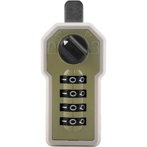 Serrure à Code Mécanique avec Poignée Verrou de Porte D'entrée en Alliage de Zinc-Argent sans Clé Combinaison avec Clavier à Levier par Mot de Passe pour Portes Extérieures des Portes Avant (4) (1/4)