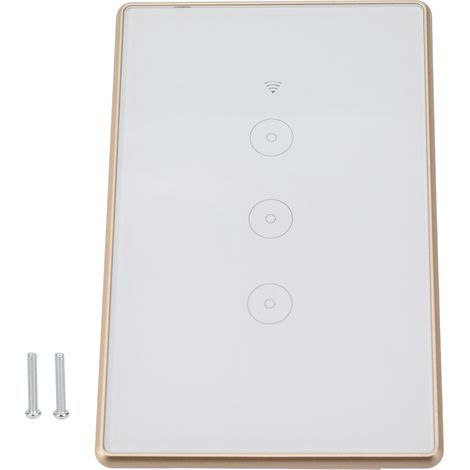 Interrupteur WiFi intelligent tactile, commande à distance via app phone, normes US/AU, 2200W 95-250 VAC (1/5)