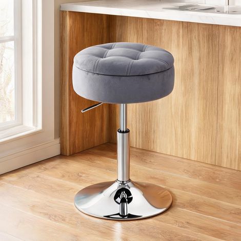 Tabouret de bar en velluto poliestere schiuma 39 x 39 x 65 cm (1/5)