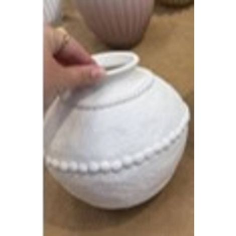 Vaso lewis h. 16,3 cm bianco - Atmosphera créateur d'intérieur (1/2)