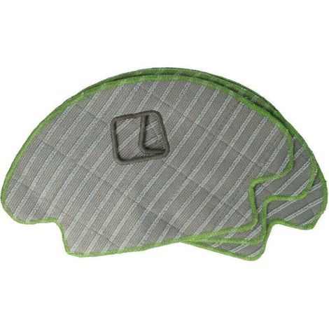 3x lingettes parquet carrelage compatible avec iRobot Roomba Combo aspirateur robot - lingette pour lavage, tampon microfibre 300175mm (1/3)