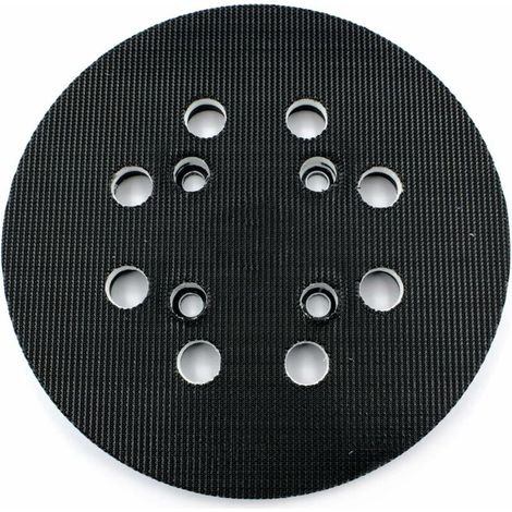 Schleifteller für Bosch (Ø 125 mm, mittlere Härte) mit Zubehörsystem für Exzenterschleifer PEX 300/400 AE / 4000 AE / Advanced Orbit 18
