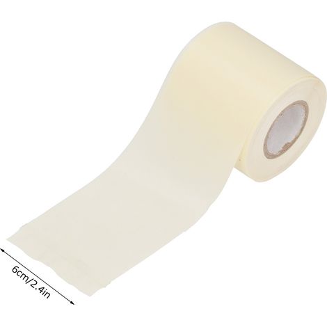 Lot de 5 rubans adhésifs résistants à l'huile pour tuyaux de climatiseur, protection de tubes, largeur 6 cm (beige) (1/5)