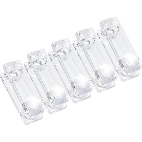 Embouts de cordon pour stores, poignées verticales, accessoires pour bureau, pièces de rechange transparentes en plastique pour remplacer les pièces cassées (lot de 5). (1/5)