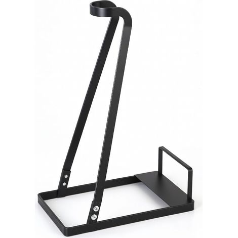Soporte de pared para aspirador y escoba negro XCQJ-01-X (1/5)
