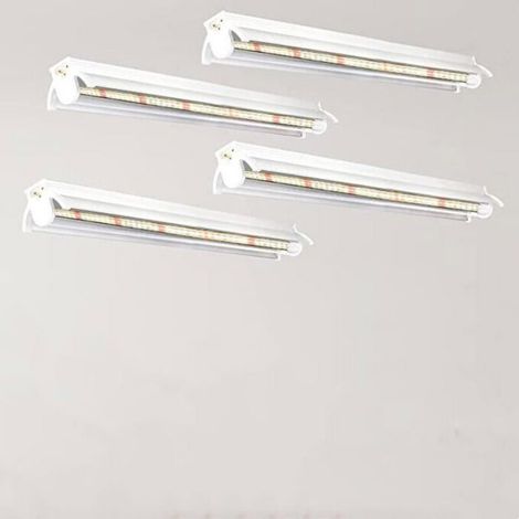 Lampe de culture LED T5 42cm, Full Spectrum, économie d'énergie, 4 pièces (1/4)