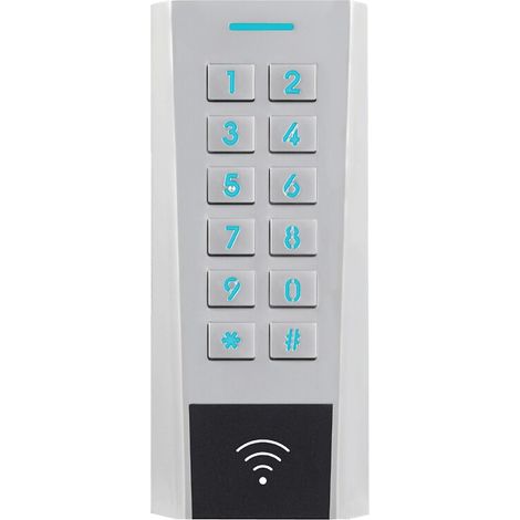 Clavier/Lecteur RFID AXK4 Métal IP66 13.56 MHz MS 12/24V AC/DC 999u 2R C2 Mifare - Izyx